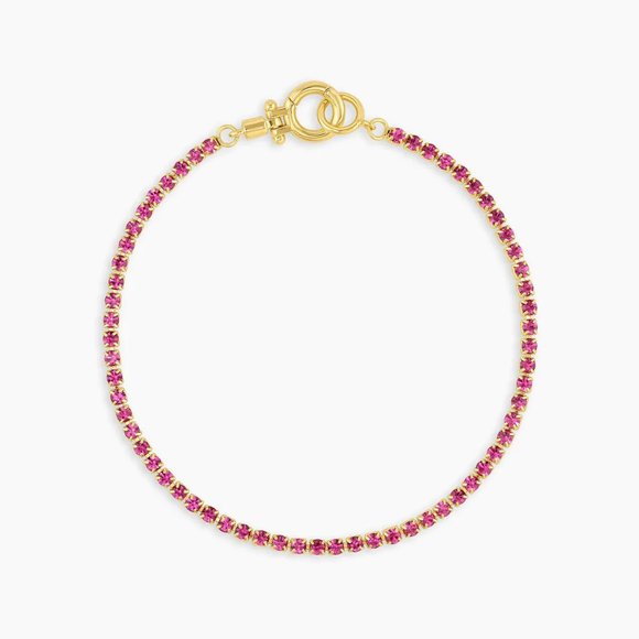 NWT Gorjana Lexi Bracelet in Fuschia - Picture 2 of 3